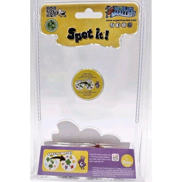 Brand New World's Smallest Spot It Game Miniature 1.5" Round Tin Gifting Kidcore - Picture 4 of 7